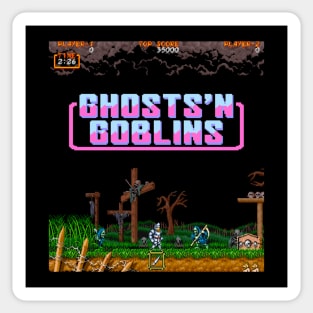 Mod.2 Arcade Ghosts 'n Goblins Video Game Sticker